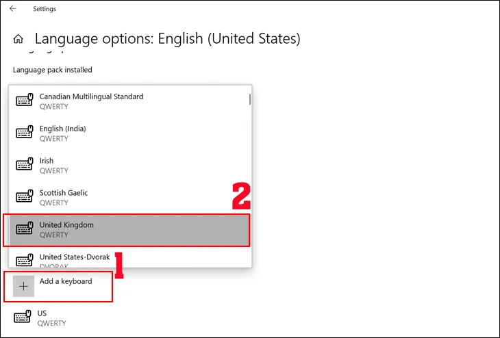 Thêm chuẩn bàn phím mới để khắc phục lỗi gõ ký tự đặc biệt