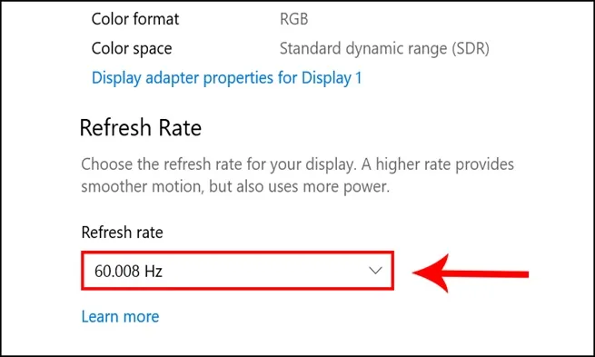 Hướng dẫn điều chỉnh tần số quét màn hình để khắc phục giật lag