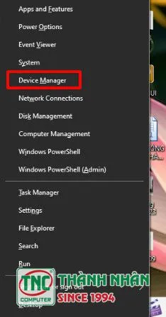 Mở Device Manager để sửa lỗi âm thanh