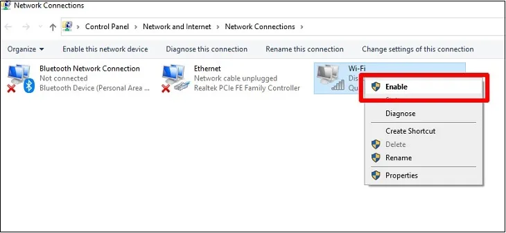 Nhấp chuột phải vào WiFi Adapter và chọn Uninstall