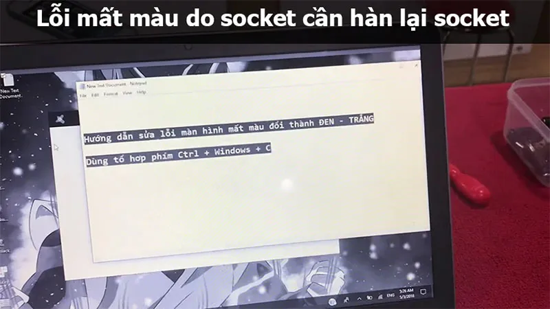 Sửa màn hình máy tính bị mất màu, sai màu hiệu quả