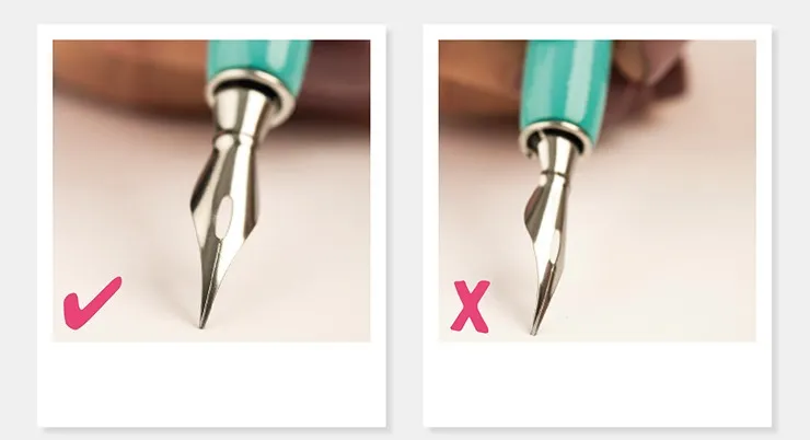 Cầm bút đúng cách để tránh cảm giác gai ngòi