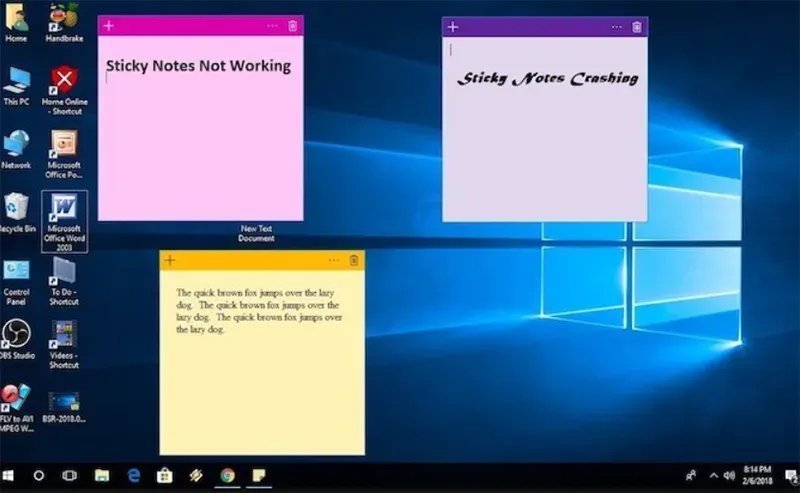Sắp xếp công việc hiệu quả với các ghi chú dán trên màn hình máy tính, tối ưu hóa năng suất