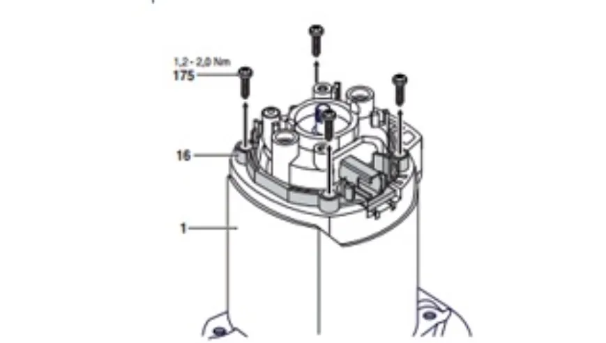 Tách Rời Các Bộ Phận Động Cơ Bao Gồm Ổ Bi Và Vít Từ Vỏ Máy Đục Bê Tông