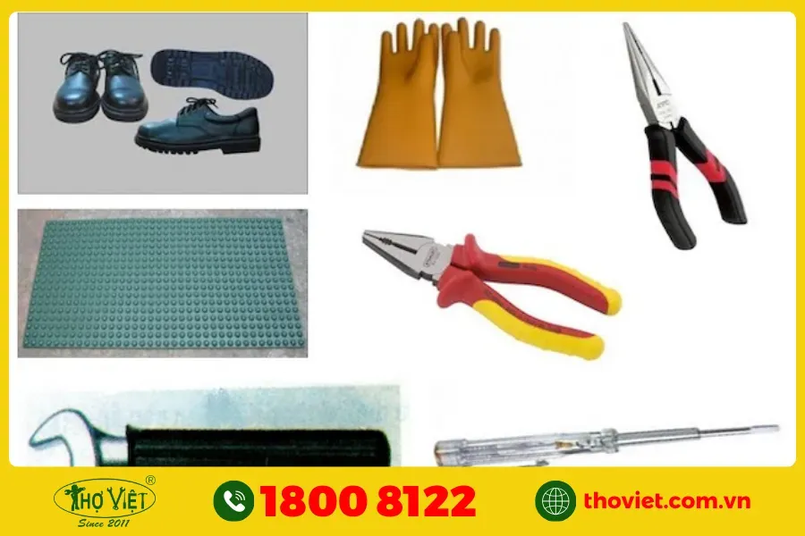 Các dụng cụ cần thiết để tháo máy lạnh LG an toàn và vệ sinh hiệu quả.