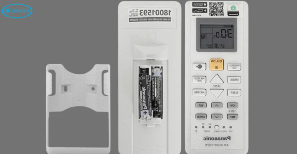 Tháo pin điều khiển remote máy lạnh Sharp