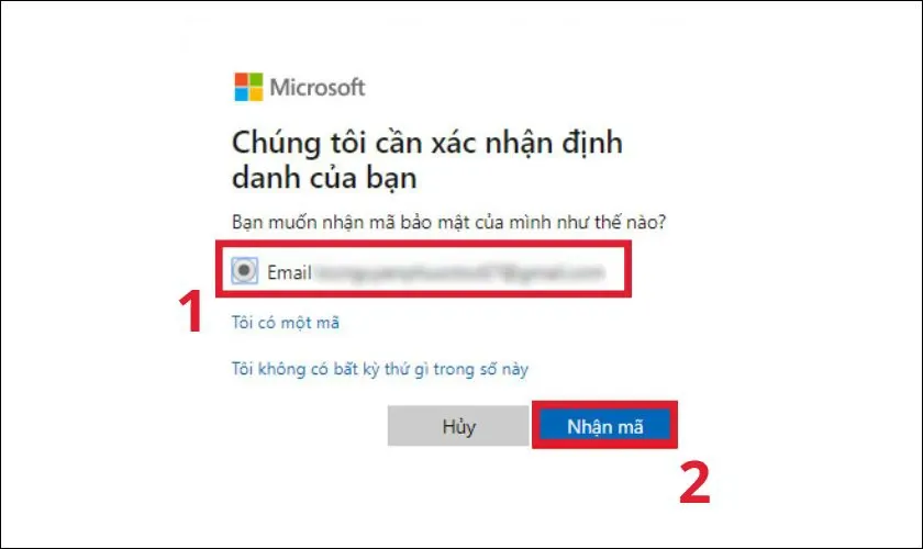 Người dùng nhập địa chỉ email và nhấn Tiếp theo để khôi phục tài khoản, một phương pháp hiệu quả để mở máy tính khi không nhớ mật khẩu.