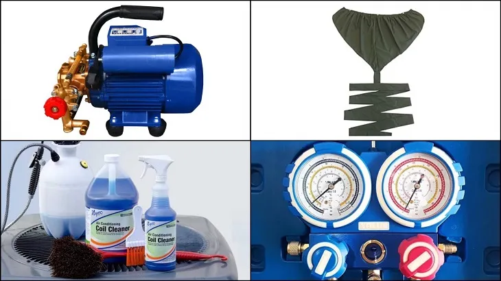 Dụng Cụ Chuẩn Bị Cách Mở Máy Lạnh Toshiba Vệ Sinh Tại Nhà