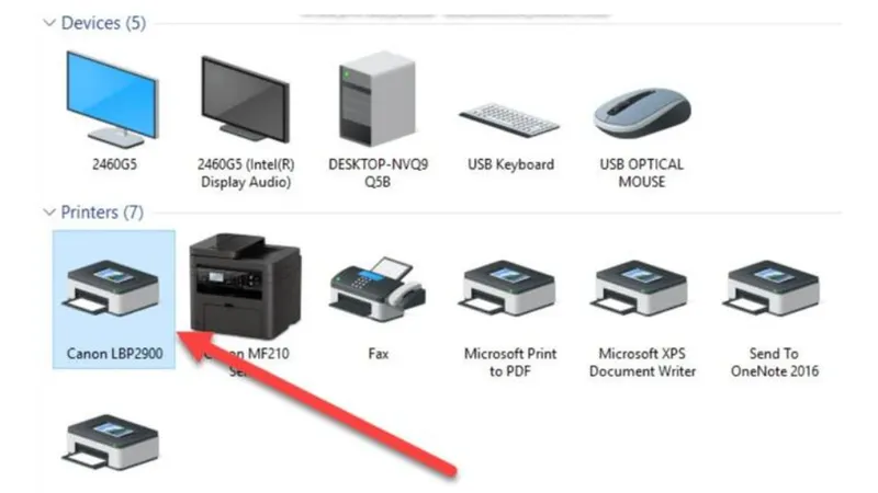 Cách kết nối máy in Canon trên máy tính 2