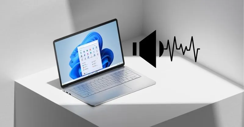 Màn hình máy tính hiển thị lỗi phần mềm có thể gây ra mất tiếng loa máy tính