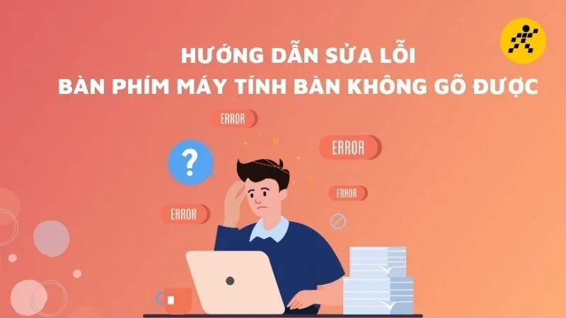 Hình ảnh minh họa một bàn phím máy tính đang gặp sự cố, giúp người dùng nhận diện và tìm kiếm cách sửa bàn phím máy tính không gõ được.
