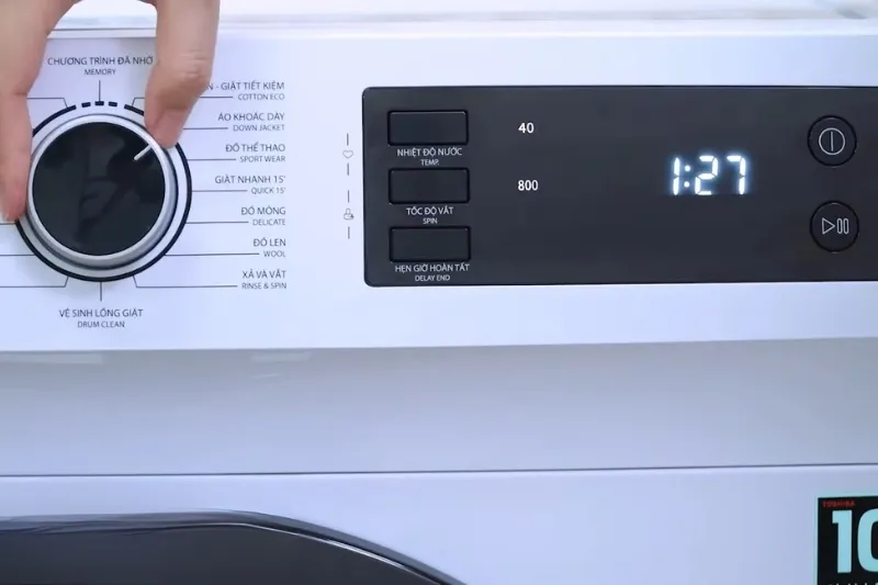 Các bước sử dụng giặt máy giặt Toshiba 8.5 kg TW-BH95S2