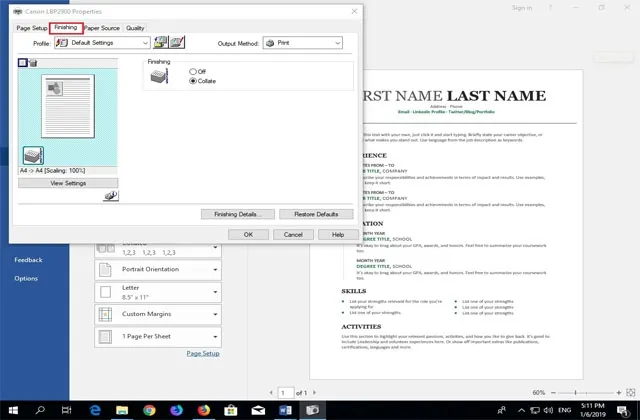 tab finishing tren may in canon