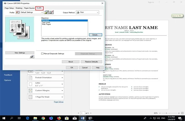 tab quality tren may in canon