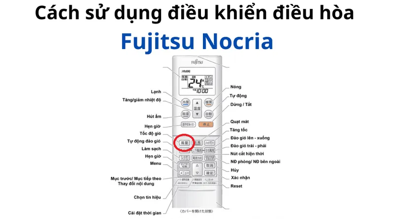 Thay đổi hướng gió máy lạnh Fujitsu: Điều khiển luồng không khí tối ưu