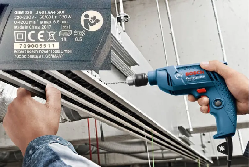 Nhận biết máy khoan Bosch chính hãng dựa vào xuất xứ