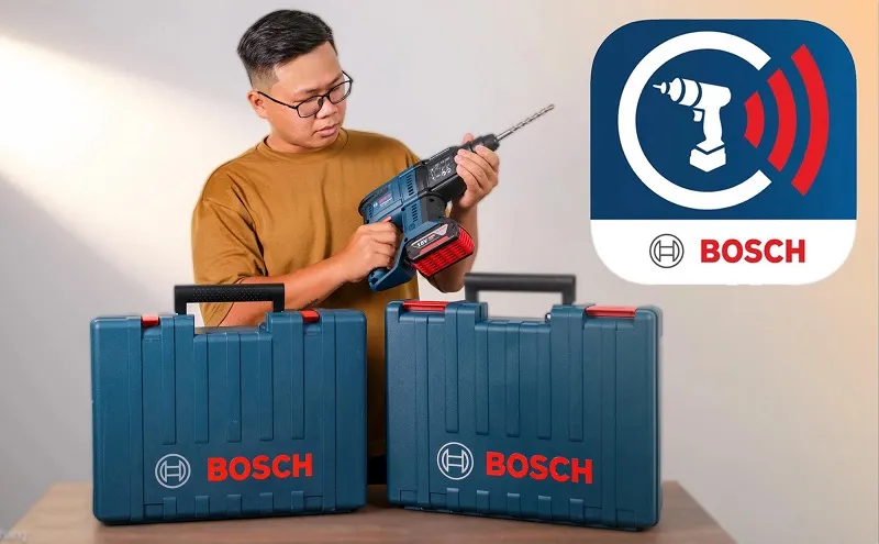 Phân biệt máy khoan Bosch chính hãng qua thiết kế và bao bì