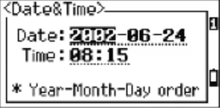 cài đặt đồng hồ cho máy toàn đạc