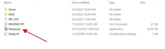 Tiến hành cài đặt driver cho máy in Canon L11121e thông qua file Setup.exe