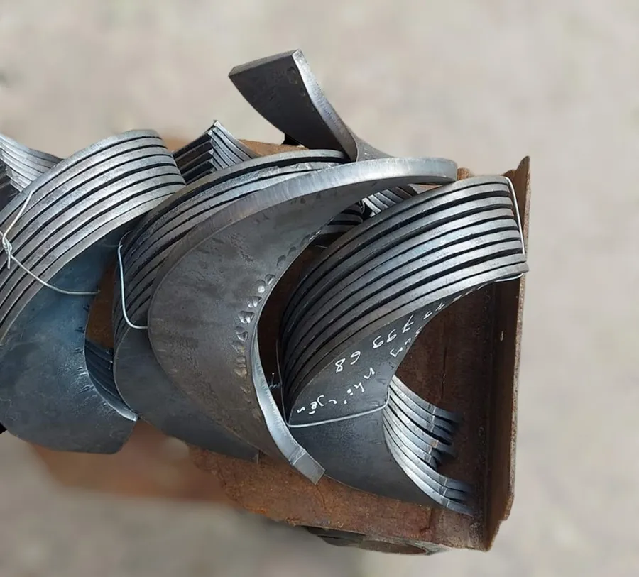 Gia công cánh vít tải dày 14mm chất lượng cao