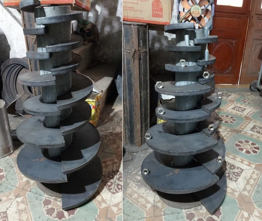 Cánh vít tải dạng hình côn cho ứng dụng đặc biệt