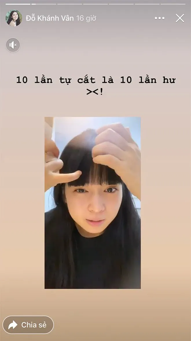 Khắc phục mái tóc bị cắt hỏng tại salon, chuyên gia sửa mái theo cách sửa mái dày thành mái thưa