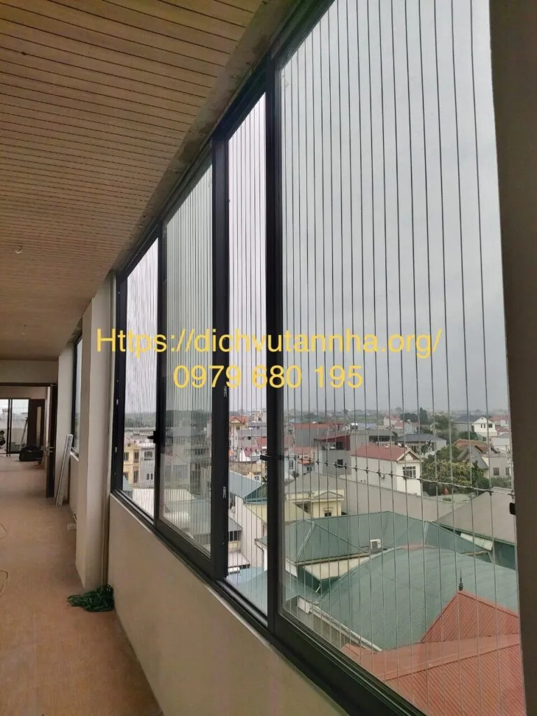 Cấu tạo lưới an toàn ban công tự lắp