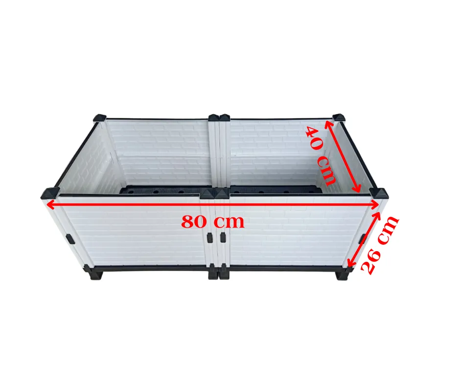 Chậu nhựa lắp ghép thông minh giúp tùy chỉnh kích thước dễ dàng