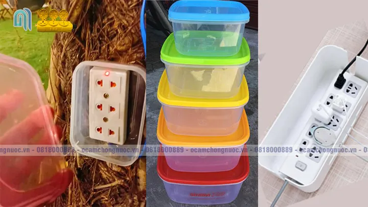 Tận dụng hộp nhựa có nắp đậy để tự chế bóng đèn lắp ngoài trời, tăng khả năng chống chịu thời tiết