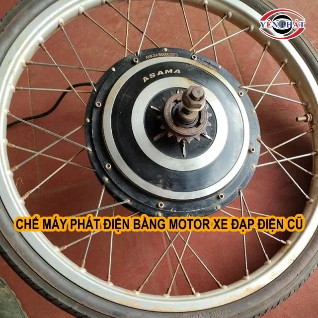 Chế tạo máy phát điện bằng mô tơ xe đạp điện cũ