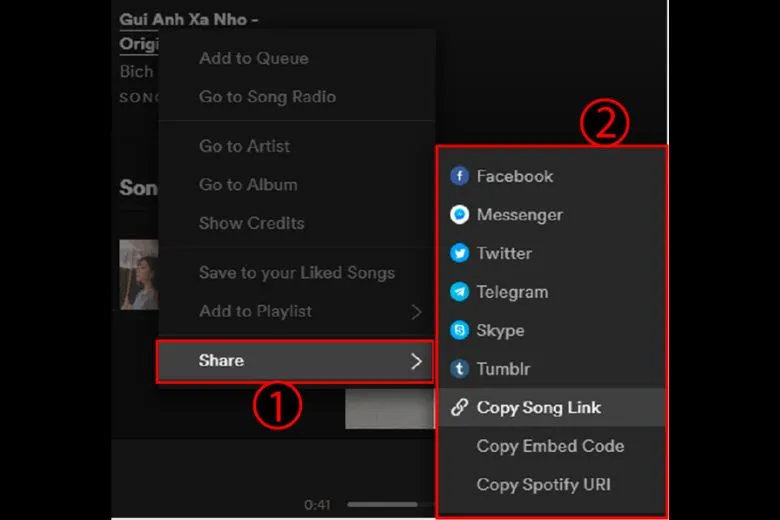 Chia sẻ bài hát từ Spotify trên máy tính, cách sử dụng Spotify để kết nối bạn bè.