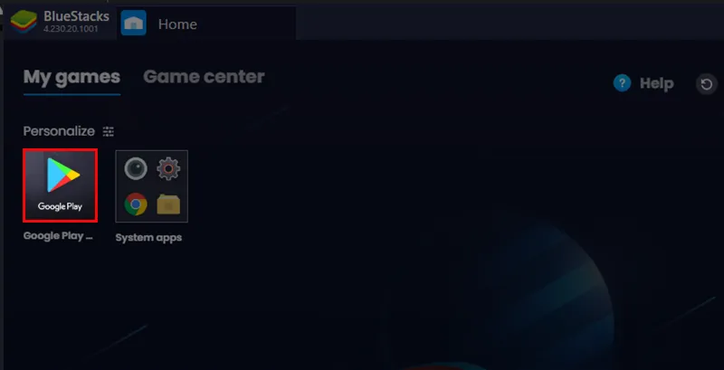 Chọn Google Play Store trong BlueStacks để cài đặt Snapchat