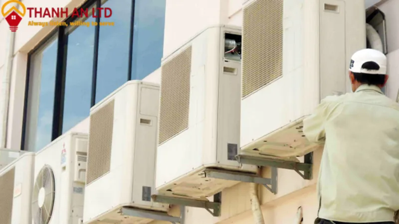 Vị trí lắp đặt dàn nóng an toàn trong hướng dẫn tự lắp điều hòa