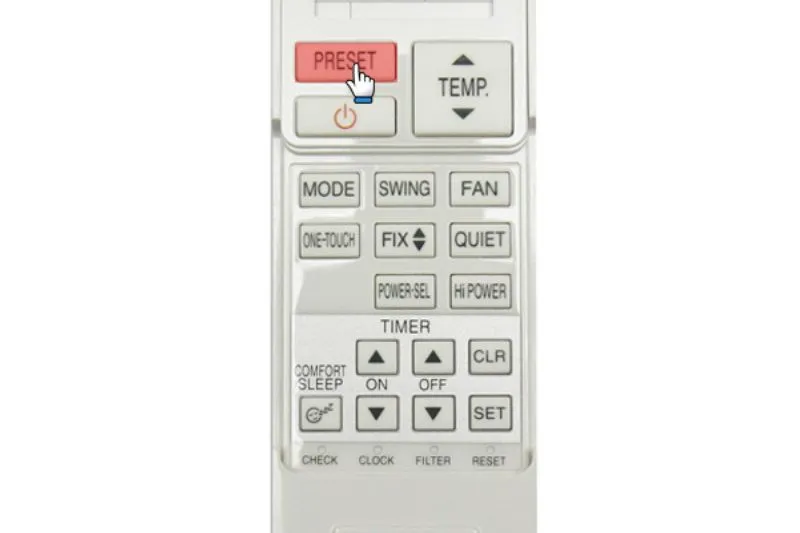 Chức năng đặt trước trên remote