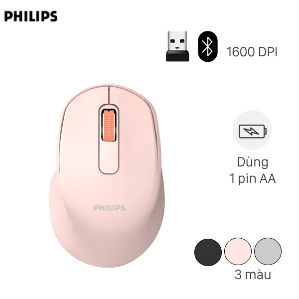 Chuột Bluetooth Philips SPK7448, một ví dụ về thiết bị ngoại vi được sản xuất hàng loạt với các bộ phận cần quy trình cách chế tạo bộ phận của máy Asus 7 2013