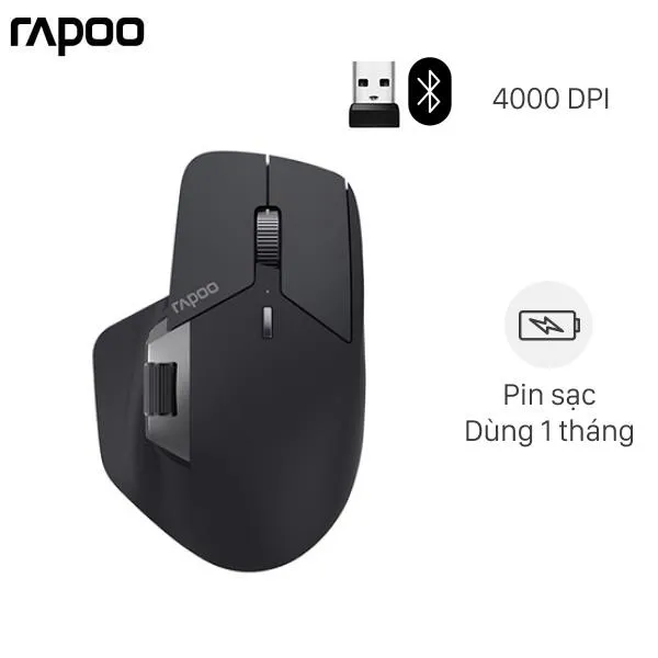 Chuột sạc Bluetooth Rapoo MT760, thể hiện công nghệ và thiết kế của các linh kiện điện tử trên thị trường, ảnh hưởng đến cách chế tạo bộ phận của máy Asus 7 2013