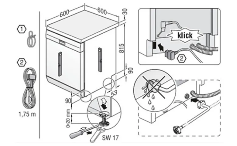 Hướng dẫn lắp đặt máy rửa bát
