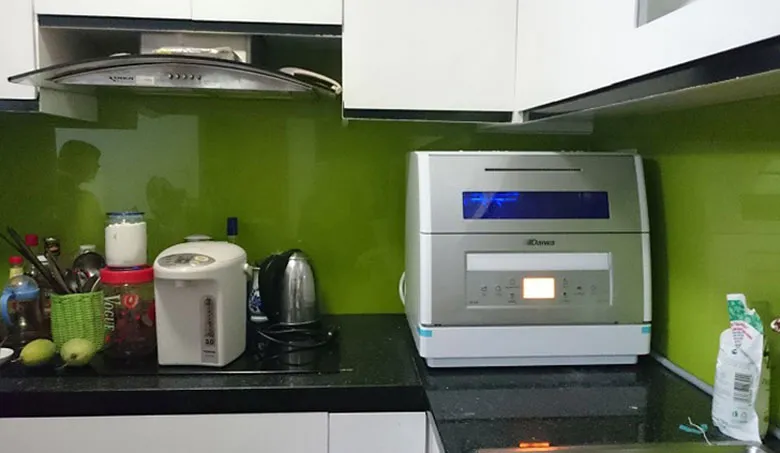 lắp đặt máy rửa bát để bàn