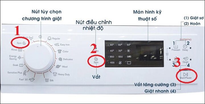 Cách Sử Dụng Chế Độ Vắt Máy Giặt Electrolux EWT854S Hiệu Quả Nhất Cách Sử Dụng Chế Độ Vắt Máy Giặt Electrolux EWT854S Hiệu Quả Nhất