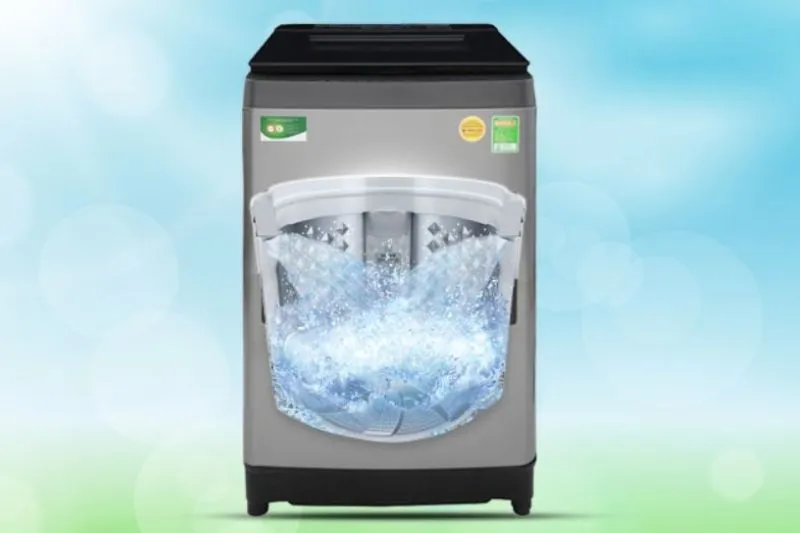 Công nghệ giặt cô đặc bằng bọt khí của máy giặt Toshiba 9kg AW H1000GV giúp làm sạch sâu vết bẩn