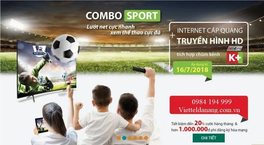 Gói Combo Internet và Truyền Hình K+ Viettel
