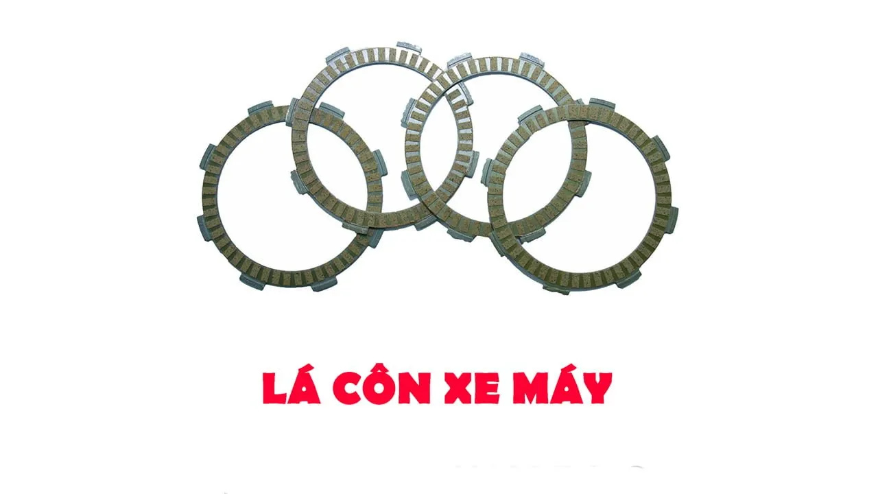 Lá côn xe máy với các tấm lá thép và lá bố