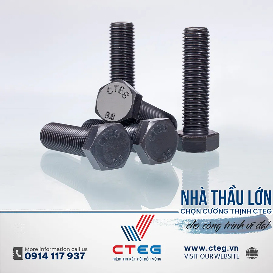 Ốc vít công nghiệp được sản xuất tại nhà máy