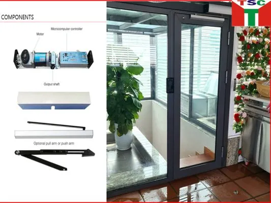 Hệ thống cửa tự động mở cánh – cửa xoay hoàn hảo cho các lối đi hẹp hoặc trong hành lang