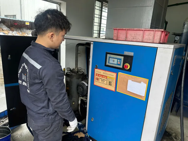 Đại tu toàn diện máy nén khí trục vít Micos 37kW