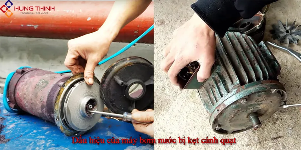 Dấu hiệu nhận biết máy bơm bị kẹt cánh quath