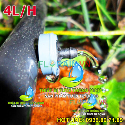 Đầu tưới nhỏ giọt bù áp 4 lít/giờ công nghệ Israel