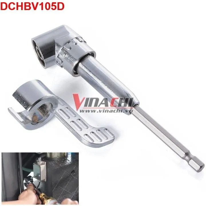 Đầu chuyển hướng mũi bắt vít 105 độ giúp thao tác dễ dàng trong không gian hạn chế