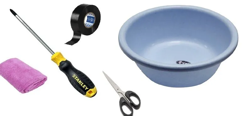 Bộ dụng cụ cần thiết để tháo lắp dây cấp nước máy giặt