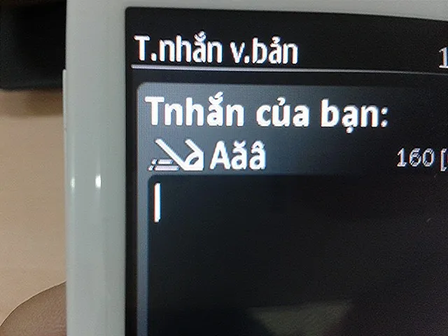 Chế độ nhập tiên đoán trên Nokoa 206